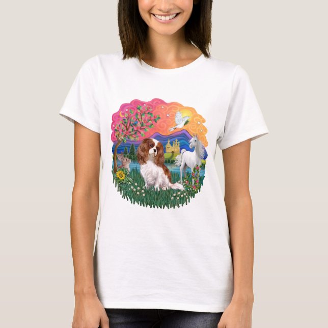 Camiseta Cavalier King Charles Spaniel (Blenheim) (Anverso)
