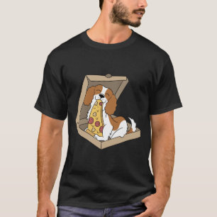 Camiseta Cavalier King Charles Spaniel Comating Pizza Funny