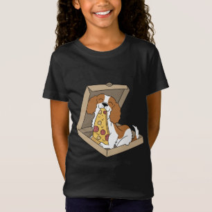 Camiseta Cavalier King Charles Spaniel Comating Pizza Funny