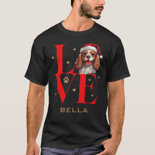Camiseta Cavalier King Charles Spaniel Dog Love Navidades