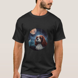 Camiseta Cavalier King Charles Spaniel Dog Mountain Stars A