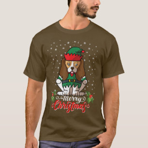 Camiseta Cavalier King Charles Spaniel Dog saluda a Merry C