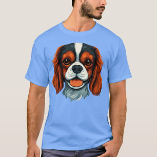 Camiseta Cavalier King Charles Spaniel Face Cute toon Puppy