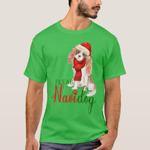 Camiseta Cavalier King Charles Spaniel Fleas Navidog