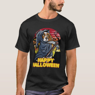 Camiseta Cavalier King Charles Spaniel Happy Halloween