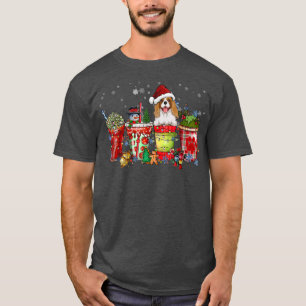 Camiseta Cavalier King Charles Spaniel Iced Latte Snowmen S