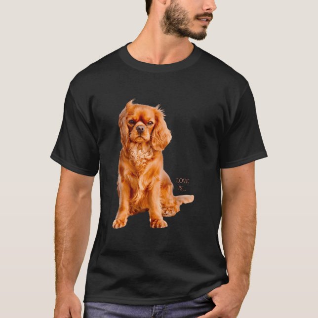 Camiseta Cavalier King Charles Spaniel Love (Anverso)