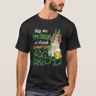Camiseta Cavalier King Charles Spaniel Me Besa Soy Irlandés