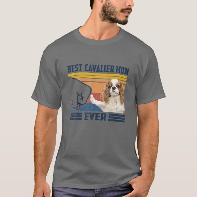 Camiseta Cavalier King Charles Spaniel Mejor Cavalier Mom E (Anverso)