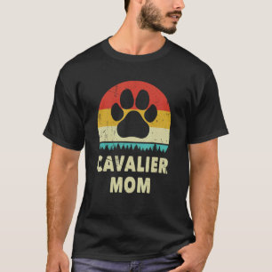 Camiseta Cavalier King Charles Spaniel Mom Vintage Dog Gift