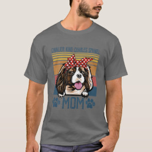 Camiseta Cavalier King Charles Spaniel Mom Vintage Dog Mama