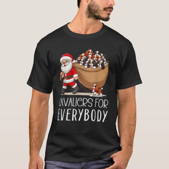 Camiseta Cavalier King Charles Spaniel Navidades Funny Cava (Anverso)