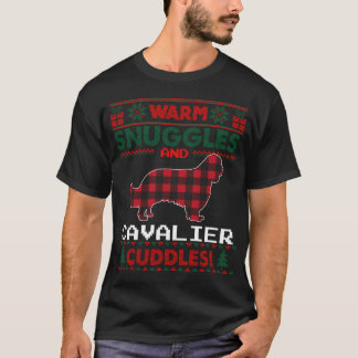 Camiseta Cavalier King Charles Spaniel Pajama Ugly Christma