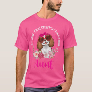 Camiseta Cavalier King Charles Spaniel Perro Tía Floral Val