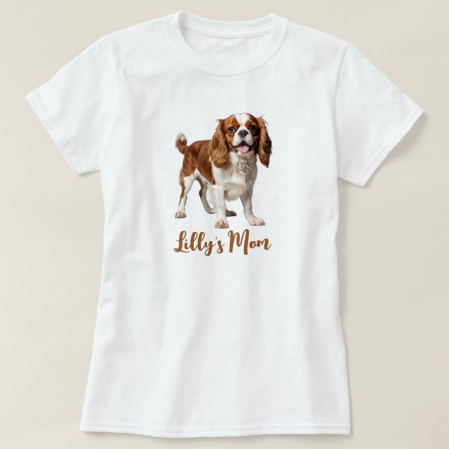 Camiseta Cavalier King Charles Spaniel Personaliza (Diseño del anverso)