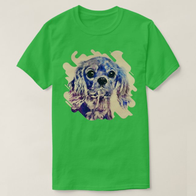 Camiseta Cavalier King Charles Spaniel Puppy Sketch (Diseño del anverso)