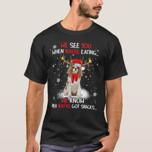 Camiseta Cavalier King Charles Spaniel Reindeer Light Chris