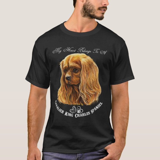 Camiseta Cavalier King Charles Spaniel Ruby Cavalier King C (Anverso)