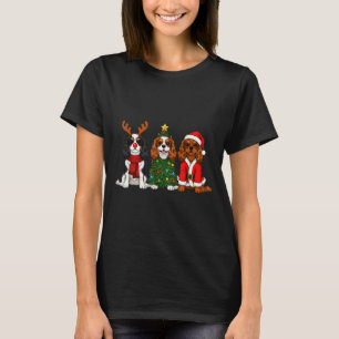 Camiseta Cavalier King Charles Spaniel Santa Navidad Rein
