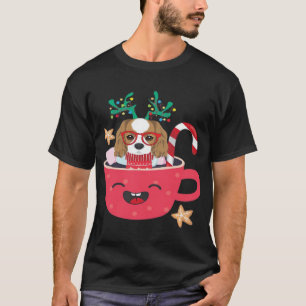 Camiseta Cavalier King Charles Spaniel Teacup Navidad Fiest