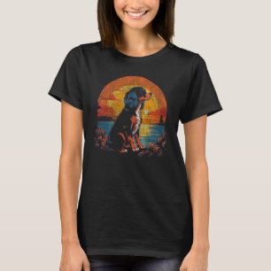 Camiseta Cavalier King Charles Spaniel Vin Retro Sunset 80