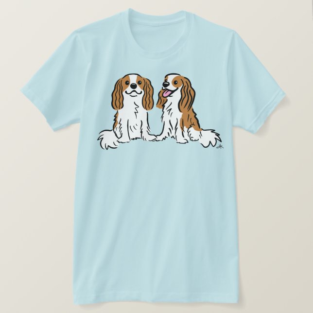 Camiseta Cavalier King Charles Spaniels Perros Cute (Anverso del diseño)