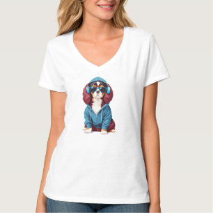 Camiseta Cavalier King Charles Wearing Hoodie Funny Guay