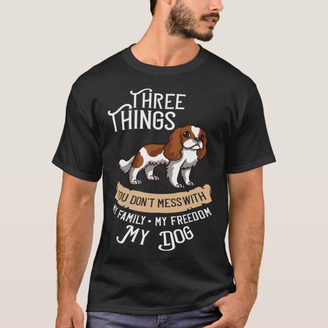 Camiseta Cavalier King Charlies Spaniel Dog Puppies Owner (Anverso)