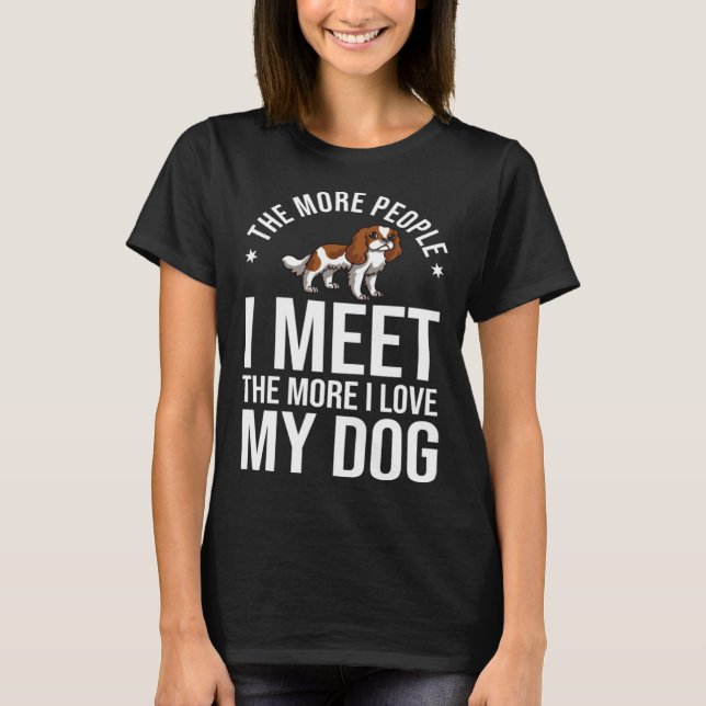 Camiseta Cavalier King Charlies Spaniel Dog  Puppies Owner  (Anverso)