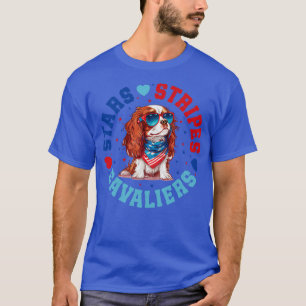 Camiseta Cavalier patriótico Rey Carlos Español Perro por 4