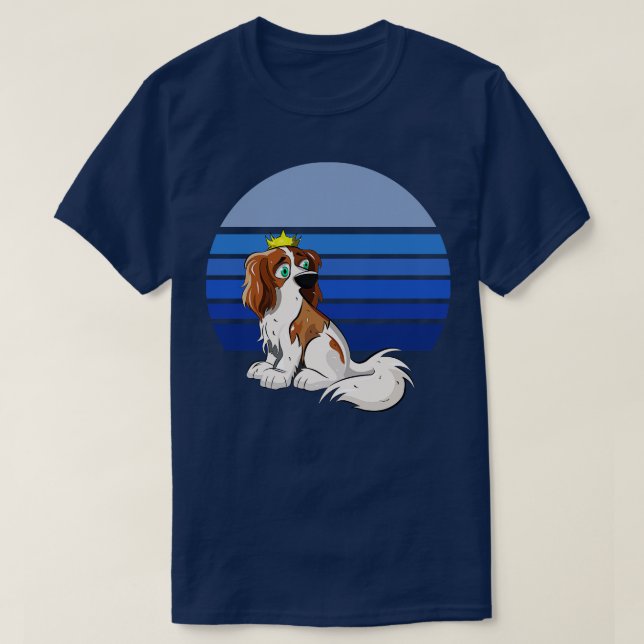 Camiseta Cavalier Retro Blue (Diseño del anverso)