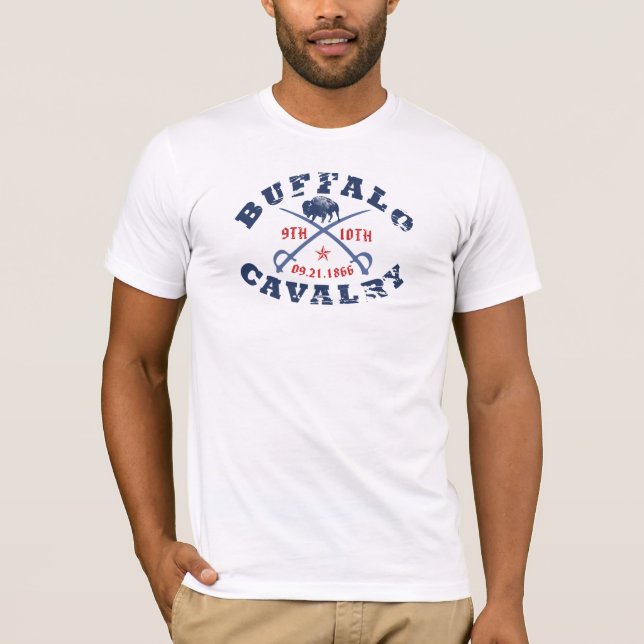 Camiseta Cavalry De Búfalo A La Luz (Anverso)