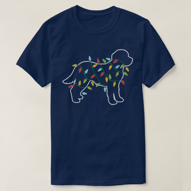 Camiseta Cavapoo Árbol de Navidad Luz Pajama Xmas amante de (Diseño del anverso)