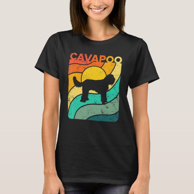 Camiseta Cavapoo Atardecer Antiguo Mamá Papá (Anverso)