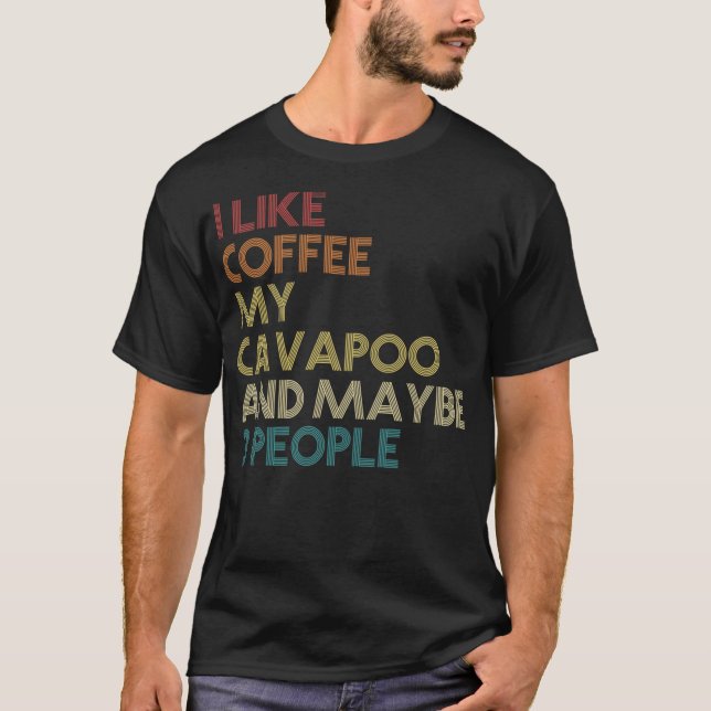 Camiseta Cavapoo Dueño de Perro Café Amantes de Cita Gracio (Anverso)
