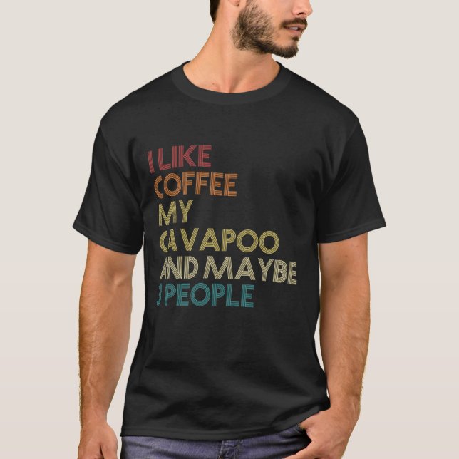 Camiseta Cavapoo Dueño de Perro Café Amantes de Cita Gracio (Anverso)