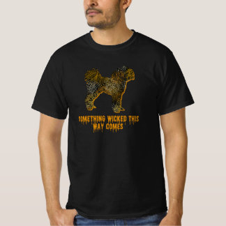 Camiseta Cavapoo English Dog Silhouette Fun Halloween