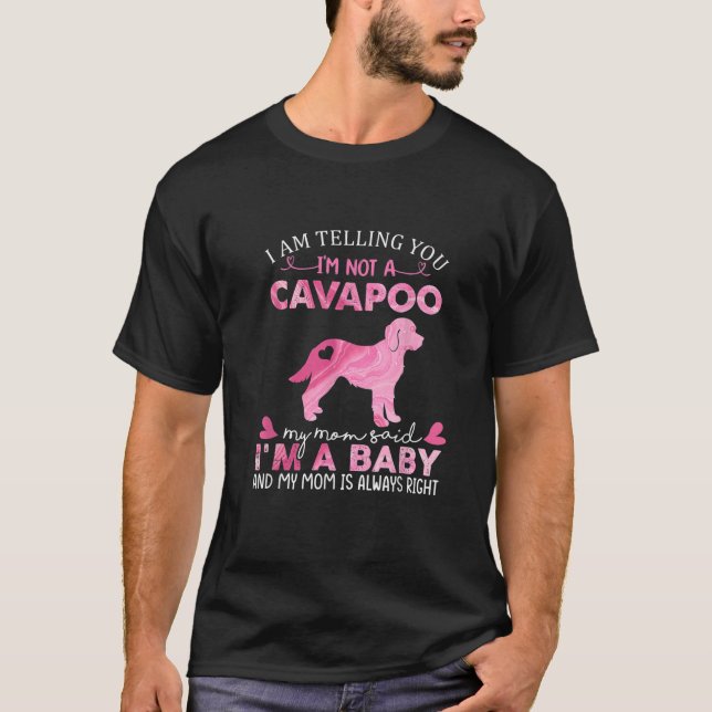 Camiseta Cavapoo Mamá Bebé Divertido Perdedor De Perro Cute (Anverso)