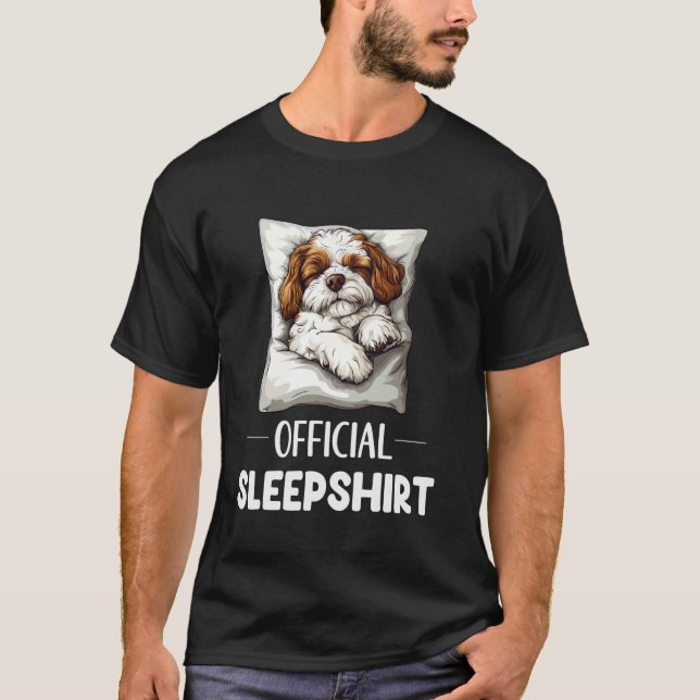 Camiseta Cavapoo oficial Sleepshirt Dog Lover Nightgown Sl (Anverso)
