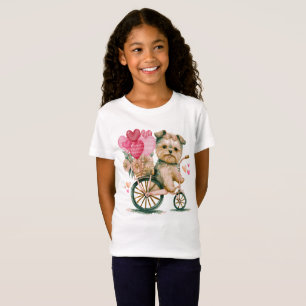 Camiseta Cavapoo Perro Corazones El día de San Valentín Per