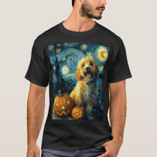 Camiseta Cavapoo Perro Lindo Halloween Jack O Lantern Calab