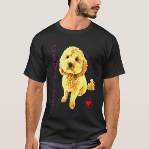 Camiseta Cavapoo Puppy Perro cruza fideos Super Cubo B
