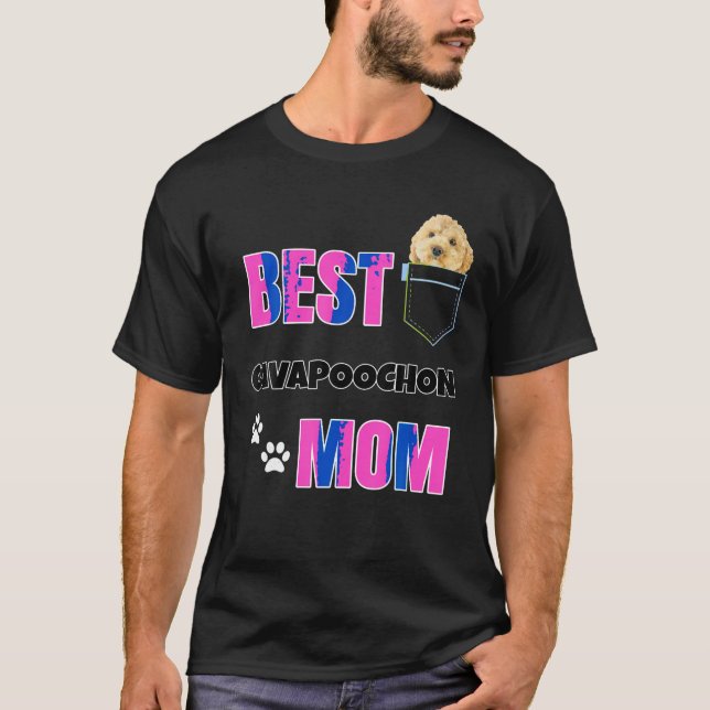 Camiseta Cavapoochon en el bolsillo Perro Cachorro lindo Me (Anverso)