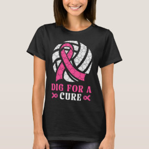 Camiseta Cavar Para Una Cura Para Concienciar Sobre El Cánc