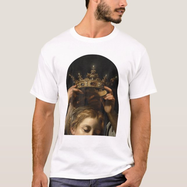 Camiseta Cavarozzi Virgen Con Ángeles, Renacimiento Cristia (Anverso)