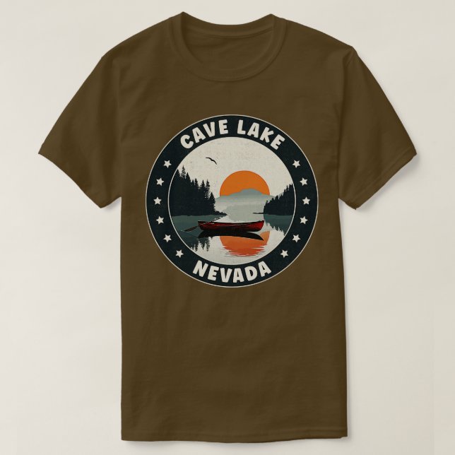 Camiseta Cave Lake Nevada Sunset (Diseño del anverso)
