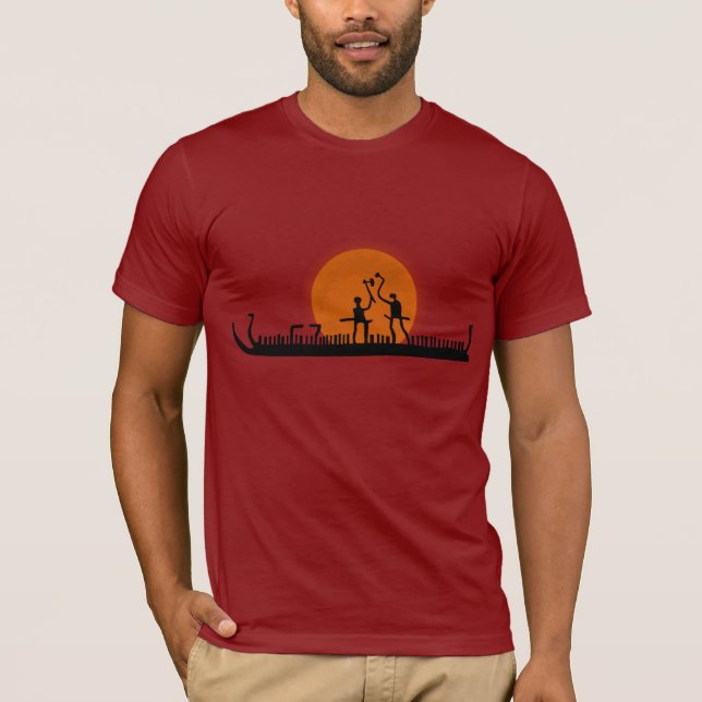 Camiseta Cave Petroglyphs Viking Warriors