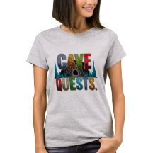 Cave Quests Adventure T-Shirt Design