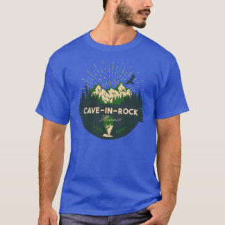 Camiseta Cavein Rock State Park Illinois IL Badge Souvenir 