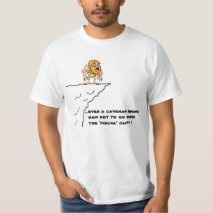 Camiseta Caveman, acantilado fiscal